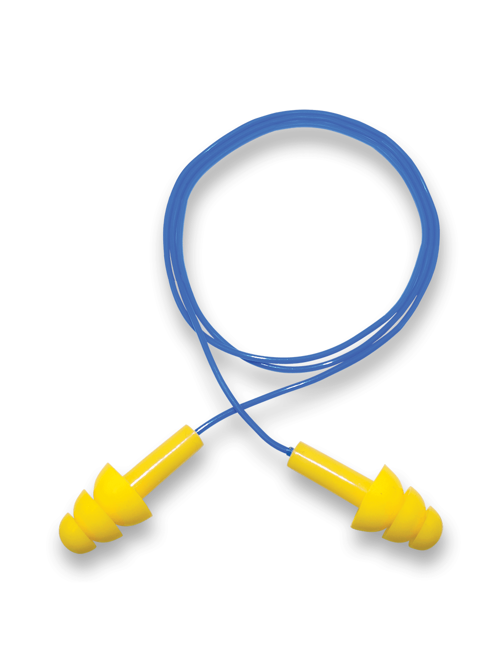 SILICON EAR PLUGS WITH CORD - 100 PER PACK