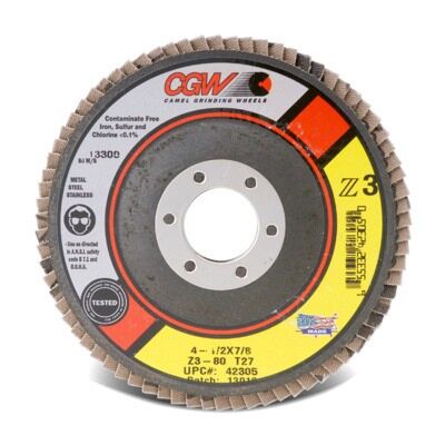 4-1/2"X 7/8" X 36G FLAP WHEEL ZIRCONIA - CGW