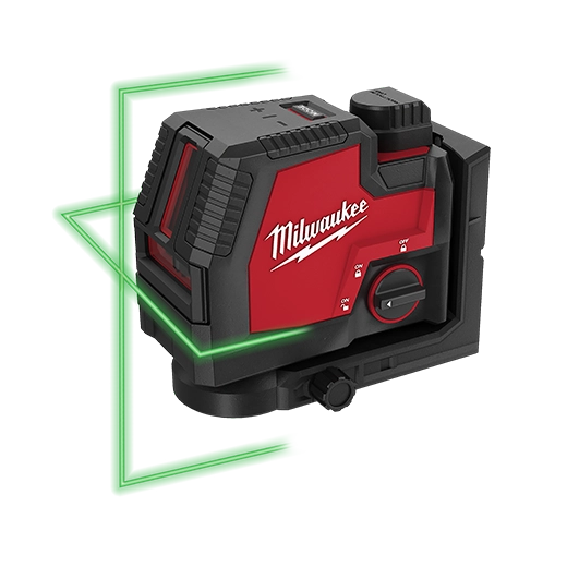 USB RECHARGEABLE GREEN CROSS LINE LASER - MILWAUKEE