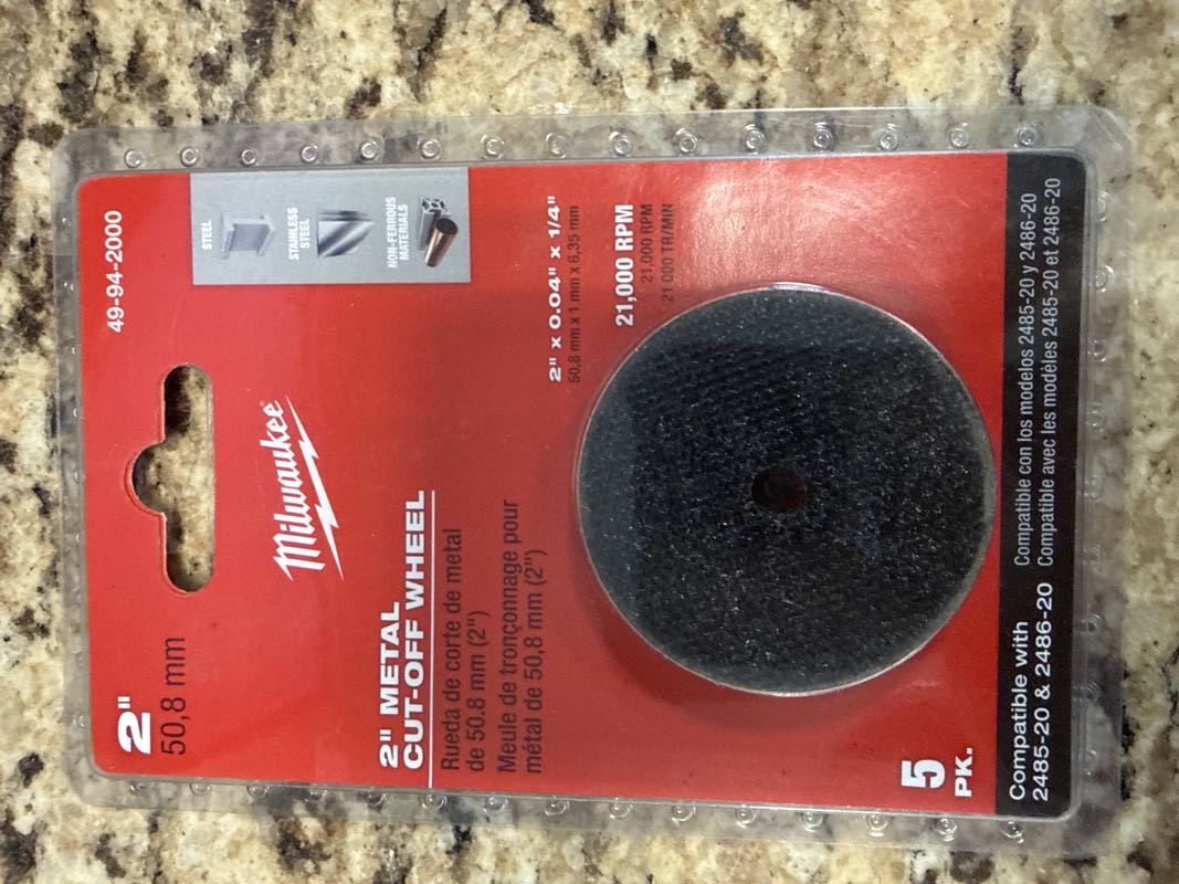 2” METAL CUT-OFF WHEEL - MILWAUKEE