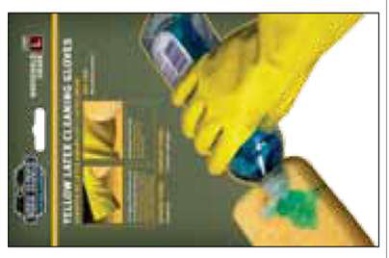 YELLOW HOUSEHOLD LATEX - S MOQ : 12