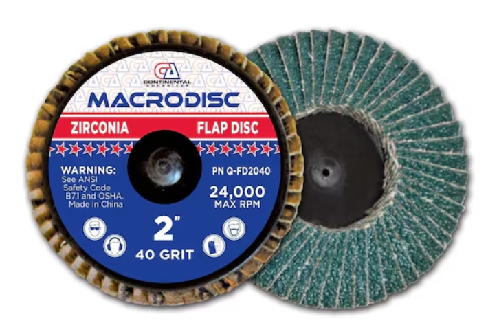 2” X 40 GRIT QC ROLOC FLAP DISC - CA