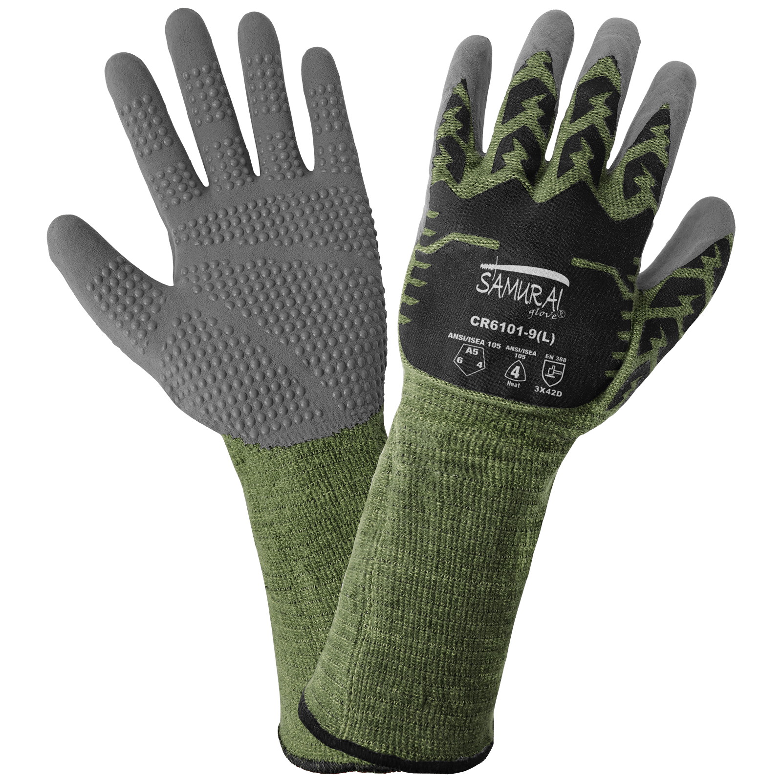 CUT AND FLAME-RESISTANT W/ SILICONE-COATED ARALENE SHELL DOTTED PALM - XL