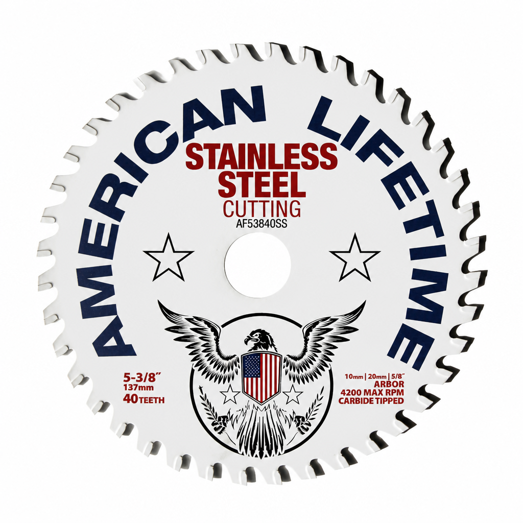 5-3/8 X 40T STAINLESS STEEL CUTTING BLADE - AMERICAN LIFETIME